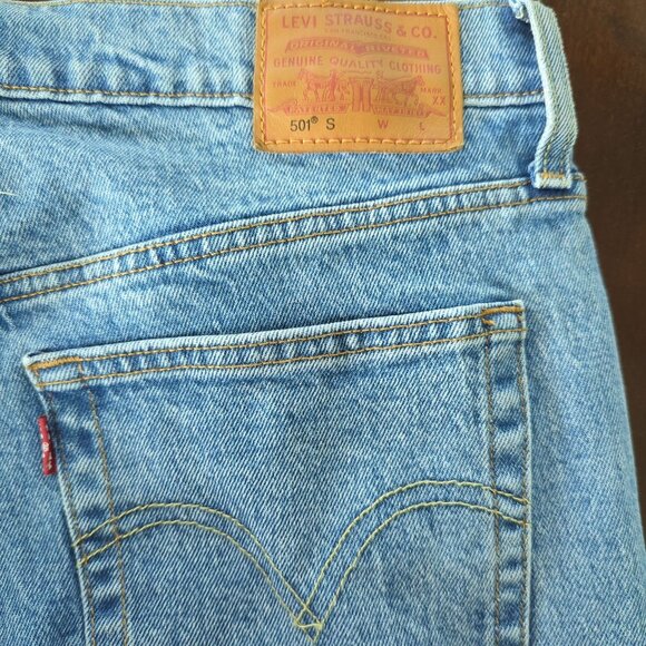 Levi's 501 Skinny Women Embroidered Jeans Del Norte High Waist Sz 31 L 30 - Picture 12 of 16
